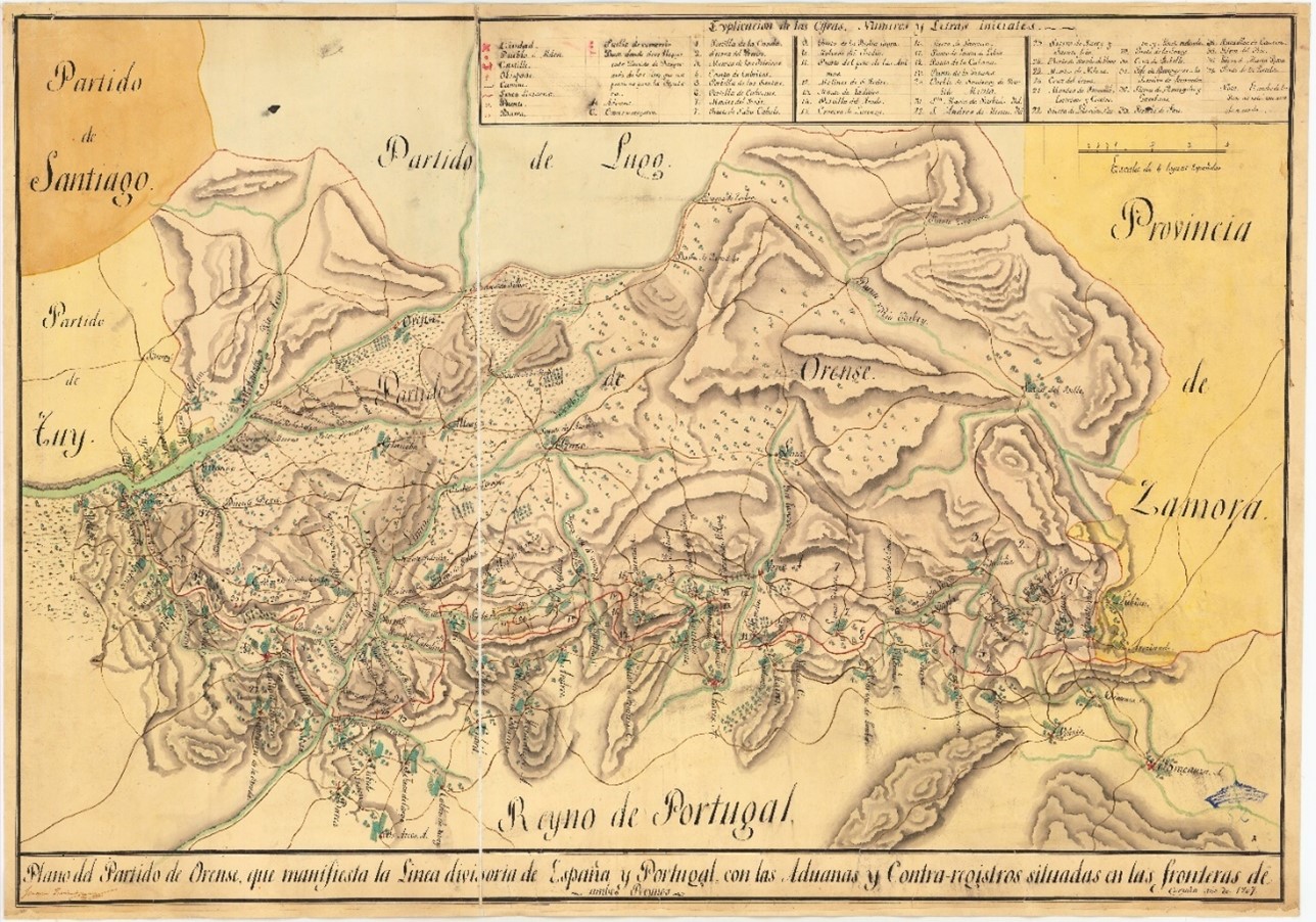 Mapa 3 Plano del partido de Ourense