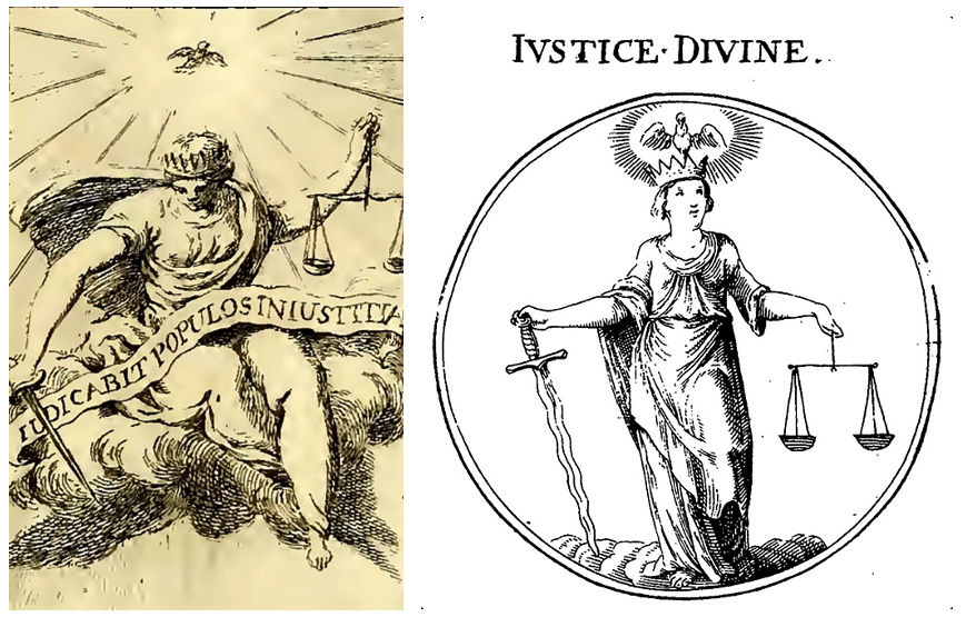 Boudard, Jean Baptiste, “Justicia divina”, Iconologie, 1759, Philippe Carmignani, Parma. Fig. 7. Ripa, Cesare, “Justicia divina”, Iconología, 1643, París.