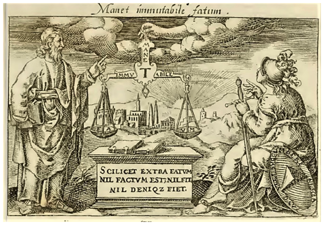 Boissard, Jean Jacques, “Manet immutabile fatum” [Destino inmutable], Emblematum liber, 1588, Francoforti ad Moenum.
