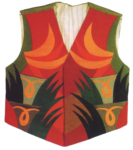 Depero, Fortunato, Panciotto Futurista, 1923-24. Tela, 58 x 50, colecci&oacute;n particular.