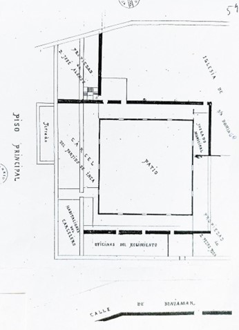 Fig. 12. Planta primera del convent de Sant Domingo, Inca, fi del segle XIX, Arxiu Municipal d'Inca. Gentilesa de Gabriel Pieras Salom, cronista d’Inca