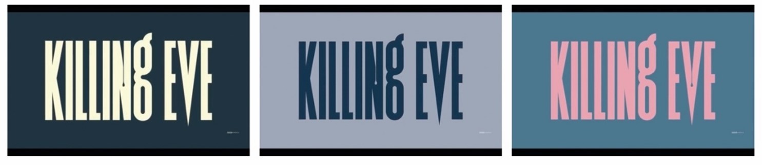 Fig. 3. Openings de varios episodios de Killing Eve (temporada 1)