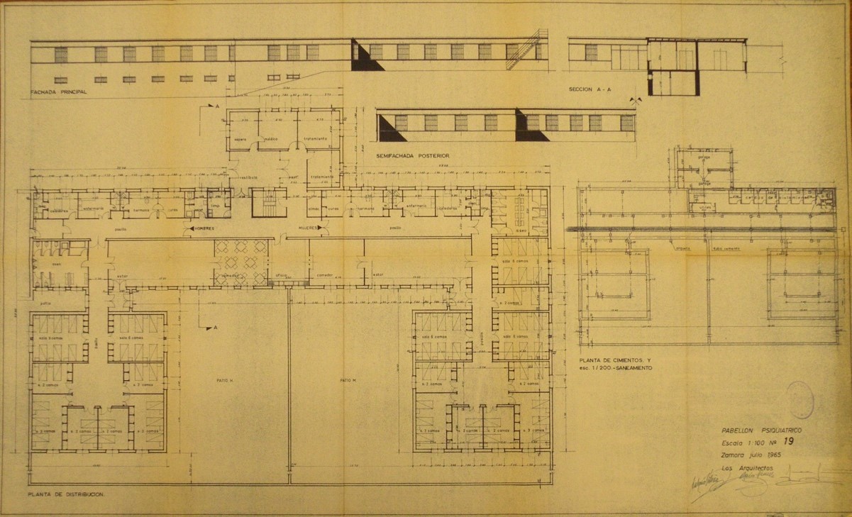 Fig. 2 Pabellón psiquiátrico