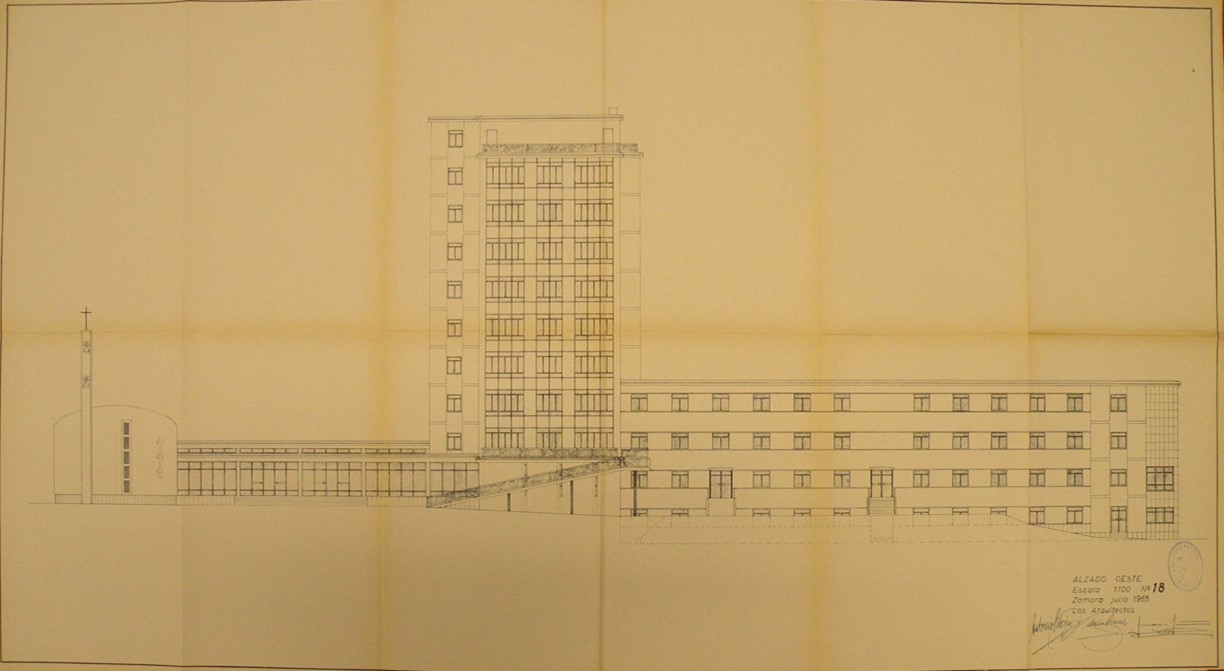 Fig. 5 Plano de alzado oeste