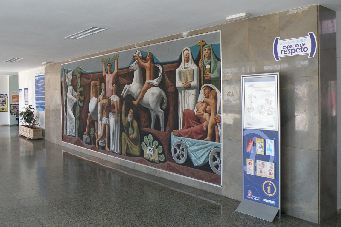 Fig. 11. Mural alusivo a la medicina. Antonio Pedrero