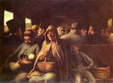 Fig. 1. Honoré Daumier. Wagon de troisième classe, 1862. Óleo y lienzo, Musée des beaux-arts du Canada, Ottawa