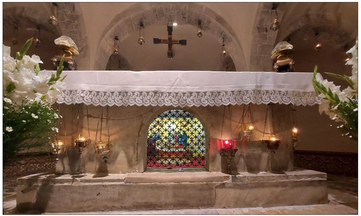 Las reliquias de San Nicolás guardadas en la cripta de la Basílica.